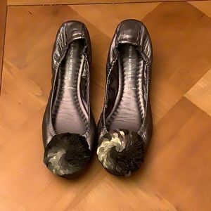 Sigerson Morrison Silver Flat Shoes
